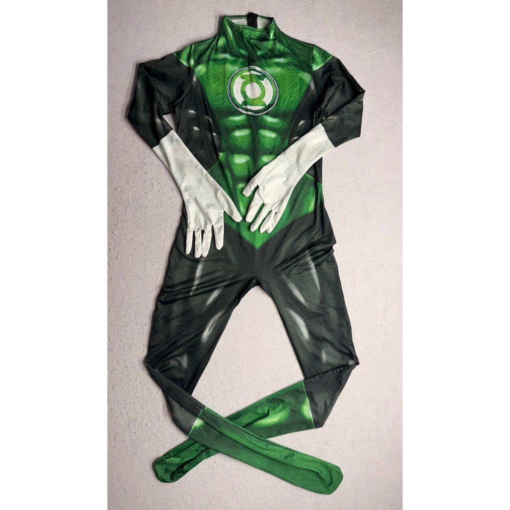 Green Lantern Cosplay Bodysuit Costume Youth Teen Petite Adult M 165cm 58" L